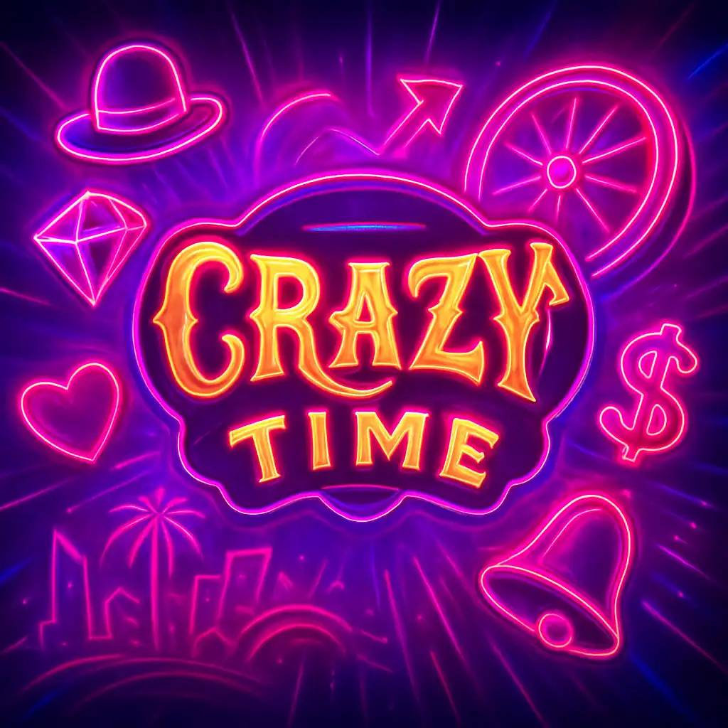 Crazy Time Slot-Spielbildschirm bei PokerBet Casino