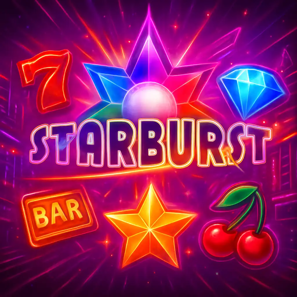 Schermata del gioco slot Starburst su PokerBet Casino